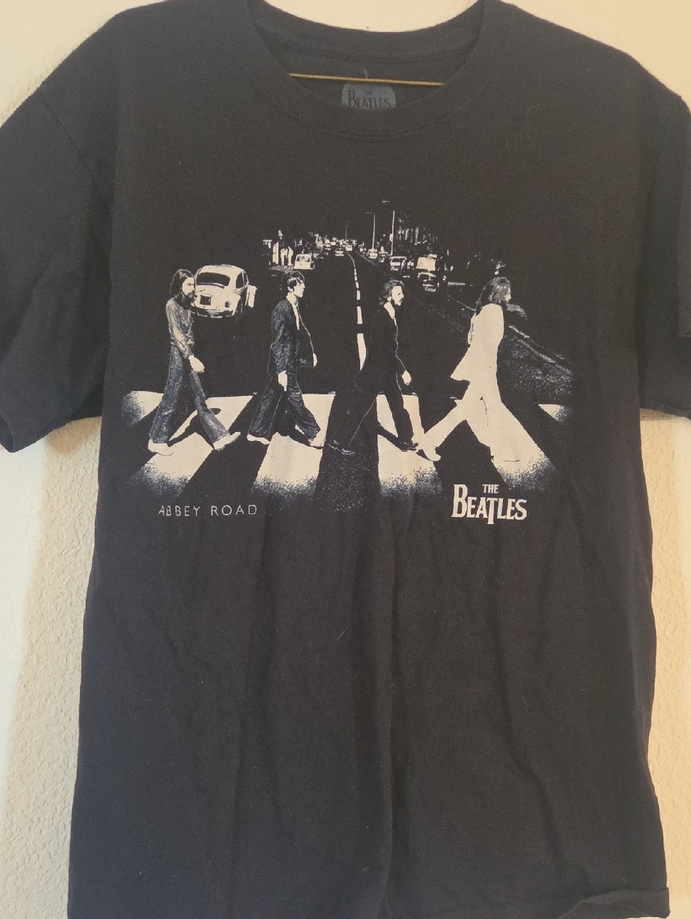 The Beatles Black Abbey Road Graphic Short Sleeve Tee